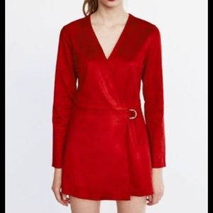 Red velvet romper
